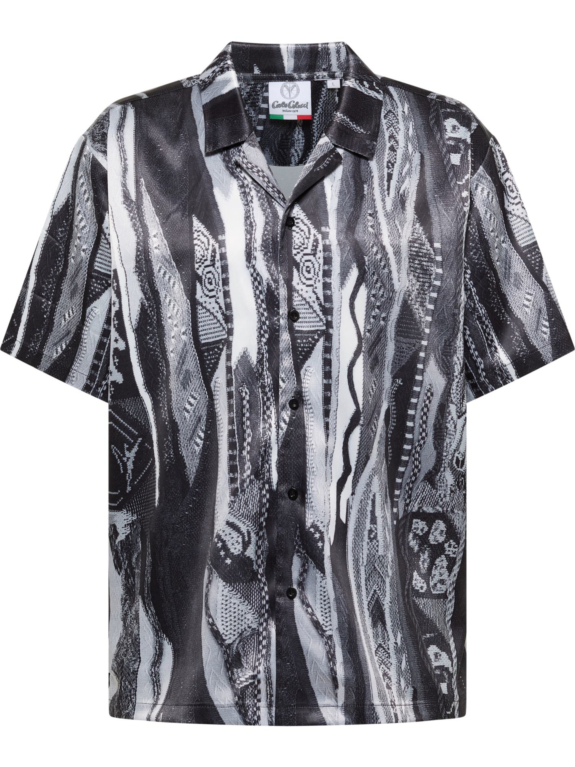 Chemise 'Egetmann' Carlo Colucci en gris : devant