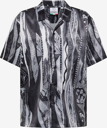Chemise 'Egetmann' Carlo Colucci en gris : devant