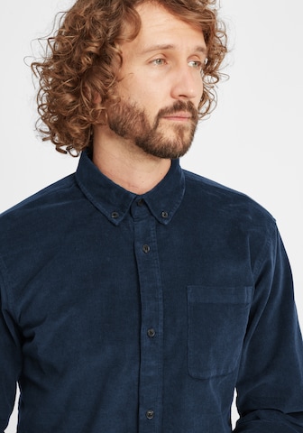 BLEND Regular fit Button Up Shirt 'Clody' in Blue