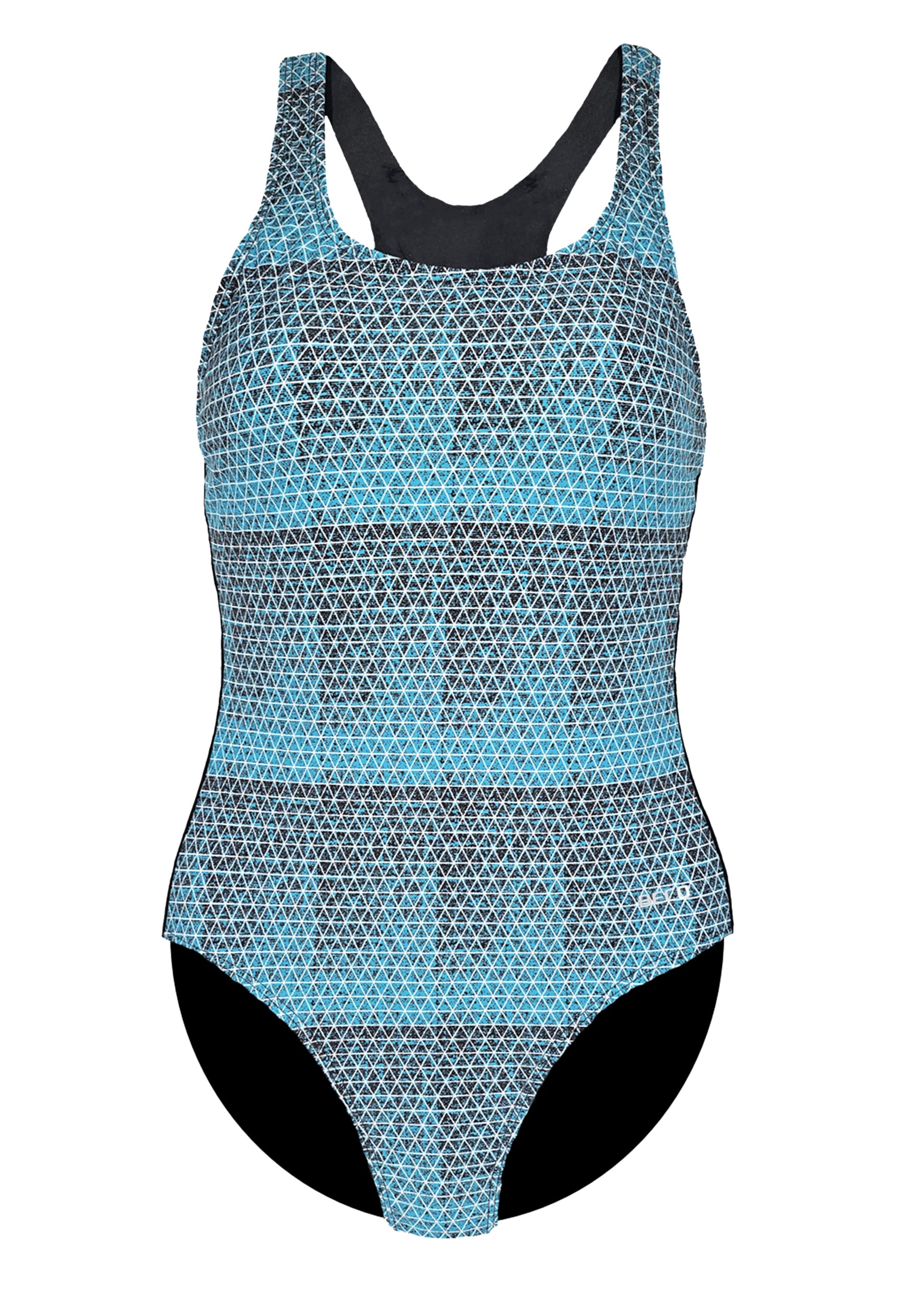 BECO the world of aquasports Bralette Sports swimsuit 'Larimar' in Blue: front