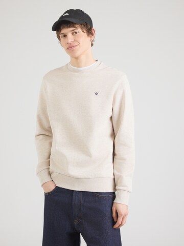 Hackett London Μπλούζα φούτερ 'CLASSIC' σε καφέ: μπροστά