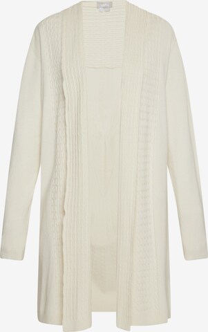 Usha Knit Cardigan in White: front