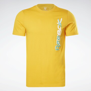 T-Shirt fonctionnel Reebok en jaune