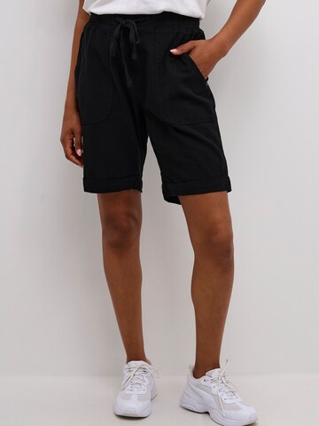 Kaffe Loose fit Trousers 'KAnaya' in Black: front