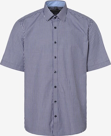 Finshley & Harding Regular fit Button Up Shirt in Blue: front