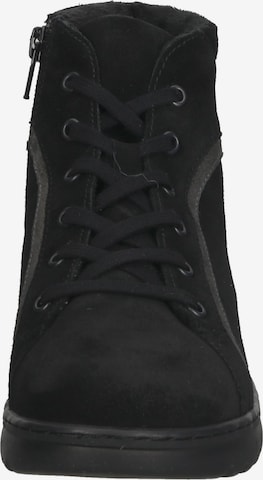 Softinos Lace-Up Ankle Boots in Black