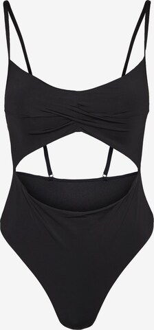 VERO MODA Bustier Strój kąpielowy 'OLIVIA' w kolorze czarny: przód