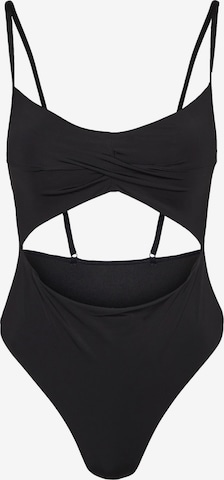 VERO MODA Bustier Strój kąpielowy 'OLIVIA' w kolorze czarny: przód