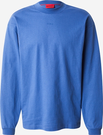 HUGO Koszulka 'Daposo' w kolorze niebieski: przód