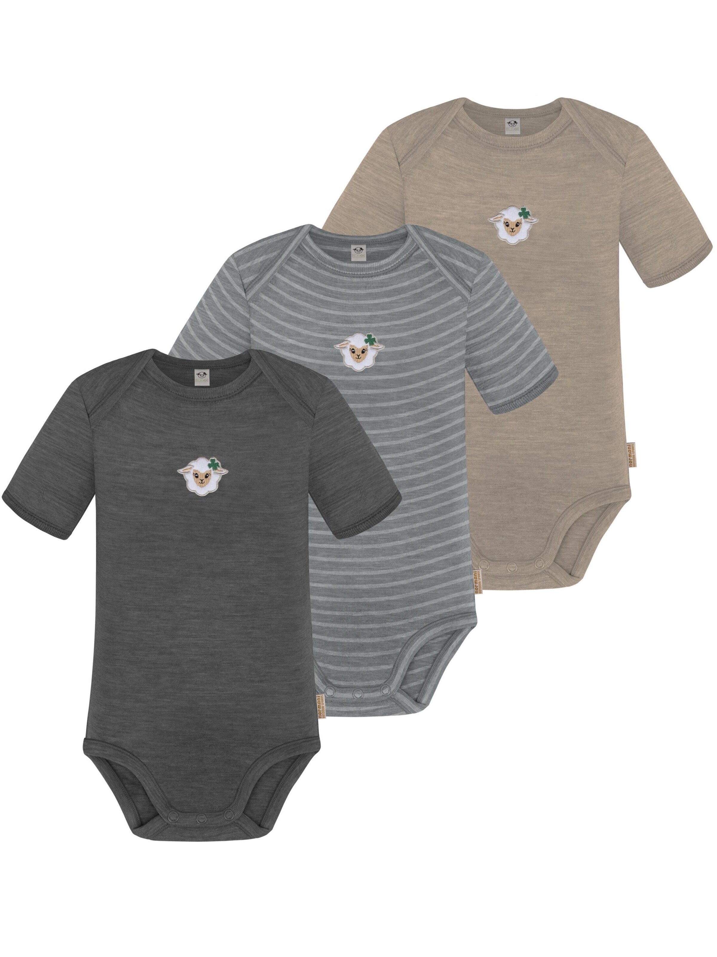 Barboteuse / body 'Tauranga' normani en mélange de couleurs : devant