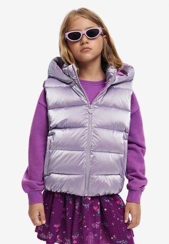 Desigual Vest in Purple: front