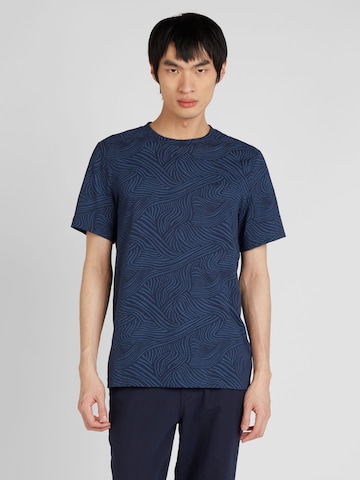 MUSTANG Shirt 'AUSTIN' in Blauw: voorkant