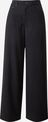 Loosefit Pantaloni 'Juun' di WEEKDAY in nero: frontale