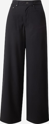 Loosefit Pantalon 'Juun' WEEKDAY en noir : devant