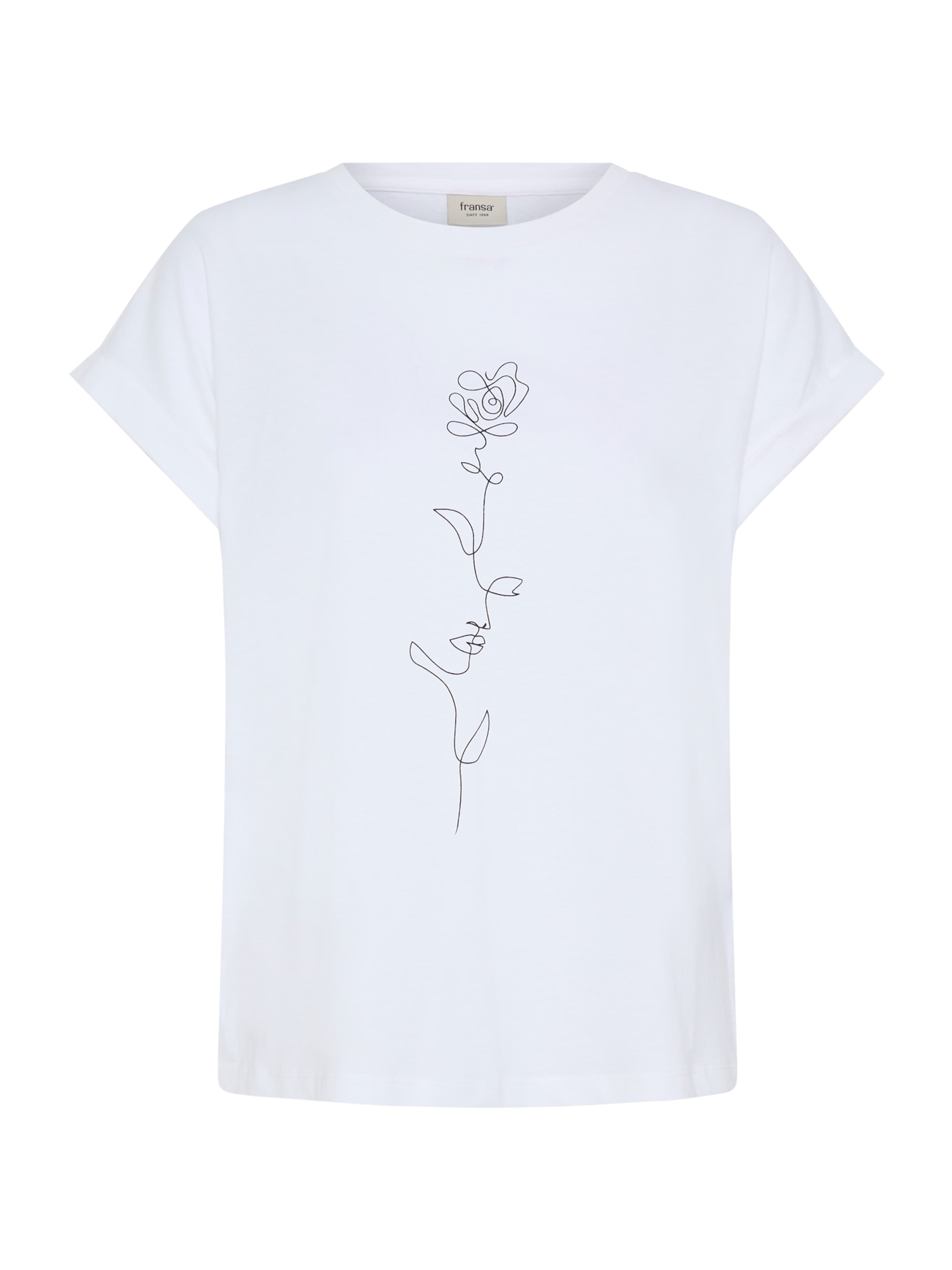 Maglietta 'FRGALI' di Fransa in bianco: frontale