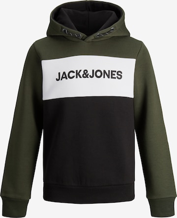 Jack & Jones Junior Regular fit Sweatshirt in Zwart: voorkant