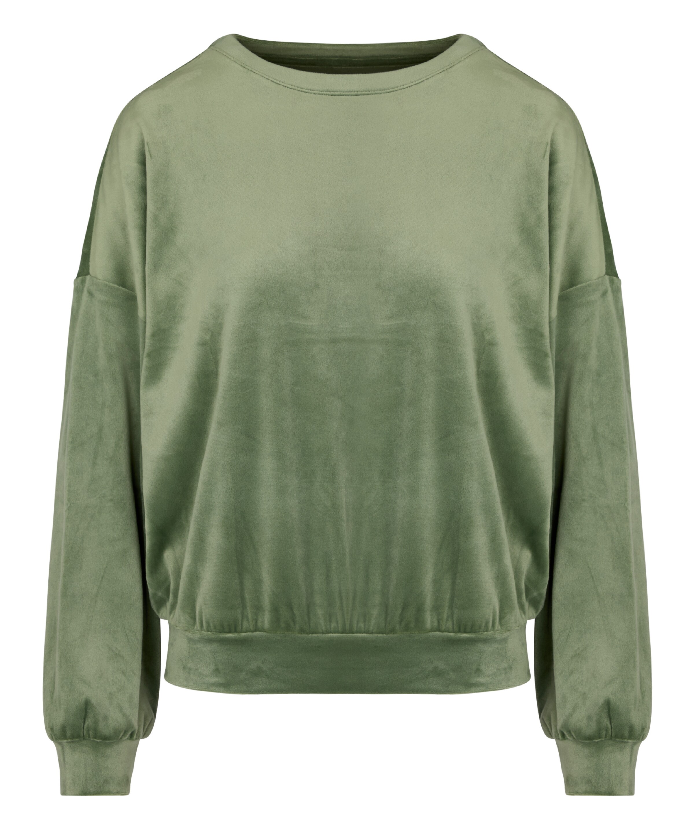 Hunkemöller Sweatshirt in Groen: voorkant