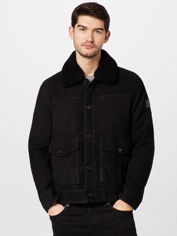 BOSS Between-season jacket in Black: front