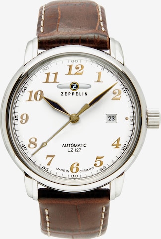 Zeppelin Analog Watch 'LZ127' in Brown: front