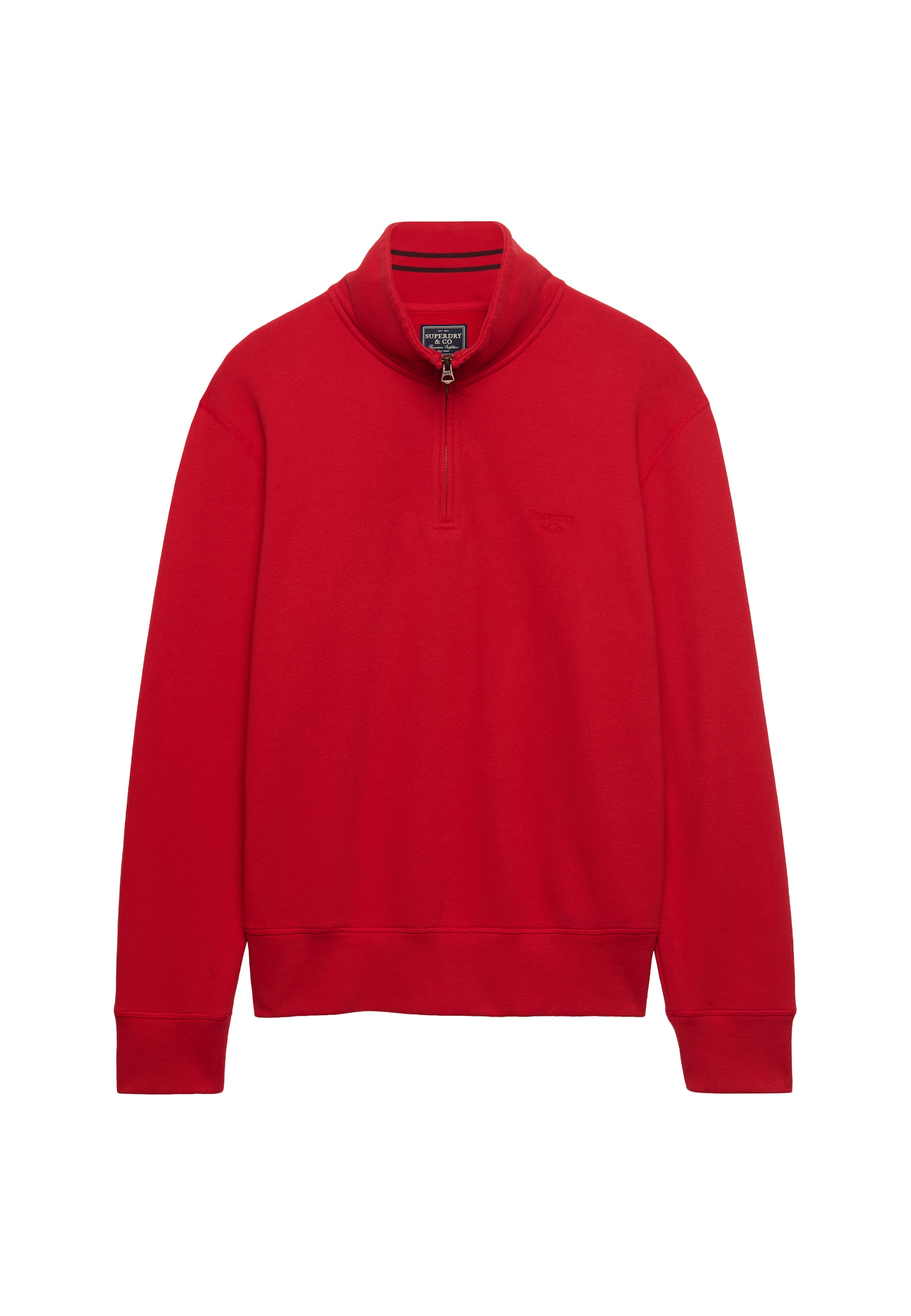 Superdry & Co Sweatshirt 'Essential Serif' in Rood: voorkant