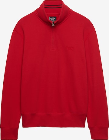 Superdry & Co Sweatshirt 'Essential Serif' in Rood: voorkant