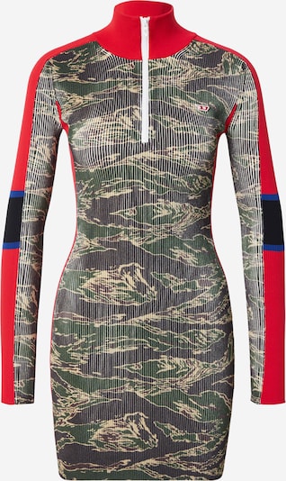 Suknelė 'CAMOK' iš DIESEL, spalva – tamsiai pilka / žalia / raudona / juoda, Prekių apžvalga