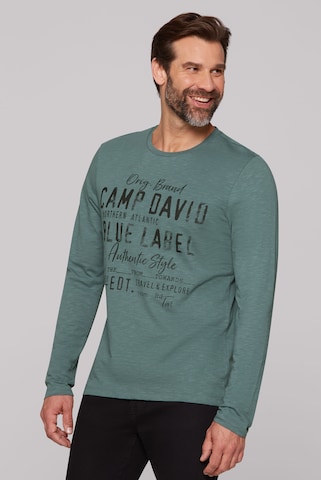 CAMP DAVID Shirt in Green: front