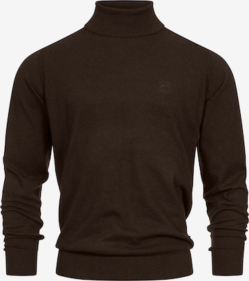 INDICODE Sweater in Brown: front