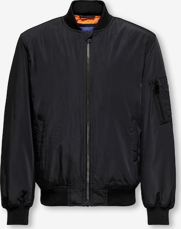 Only & Sons Junior Välikausitakki 'OSJJOSHUA' värissä musta: etupuoli