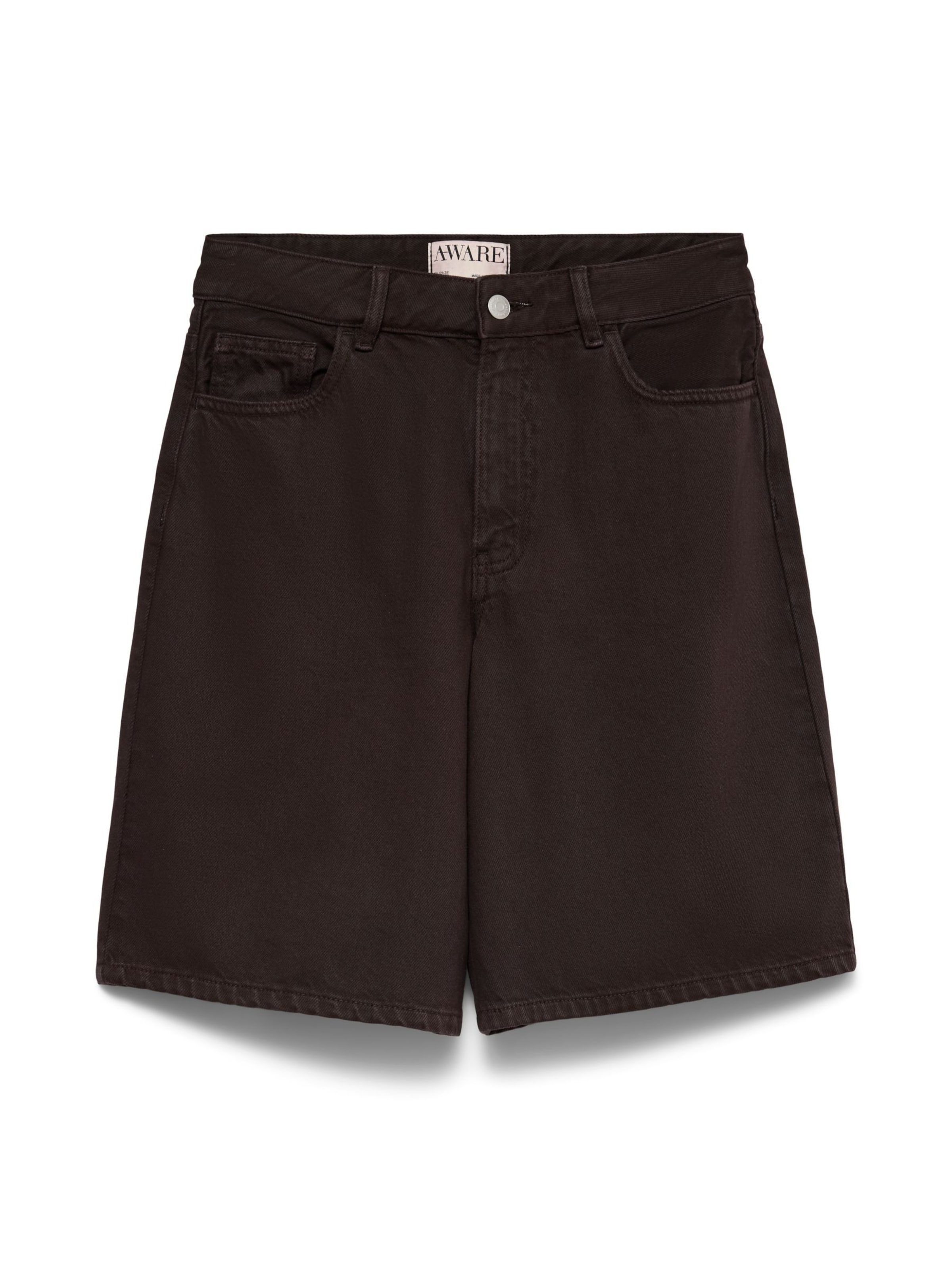 VERO MODA - Pierna ancha Vaquero 'AWSage' en marrón: frente