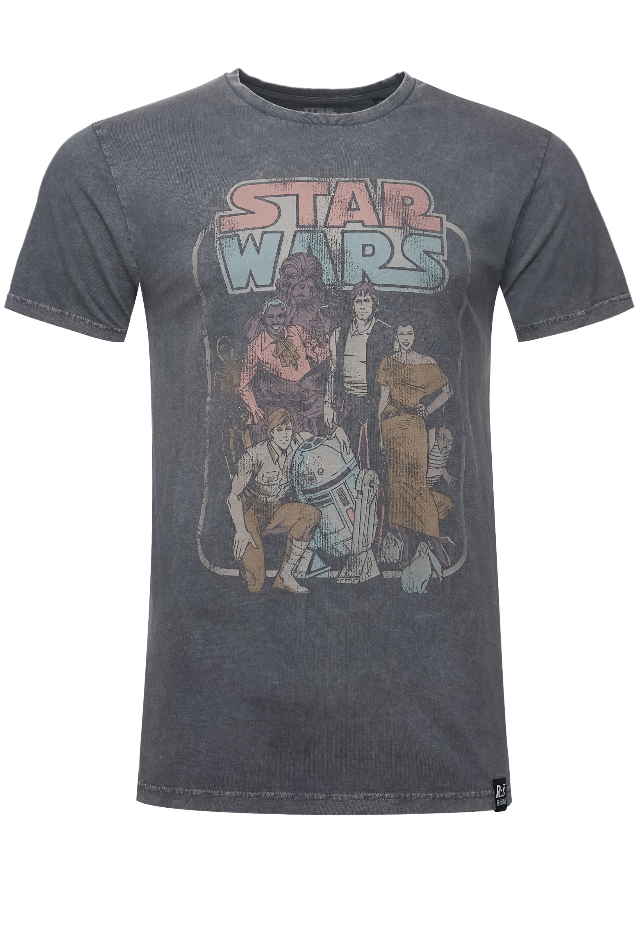 Recovered Shirt 'Star Wars Return Of The Jedi Group' in Anthracite, Item view