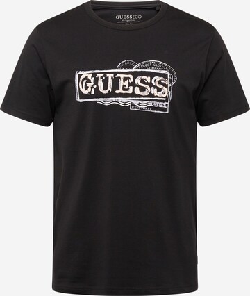 GUESS T-shirt i svart: framsida