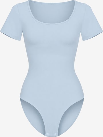 cfab Shapingbody 'Tshirt Sculpting Bodysuit with Slip' in Blau: Vorderseite