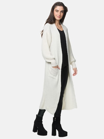 Elara Gebreide mantel in Wit