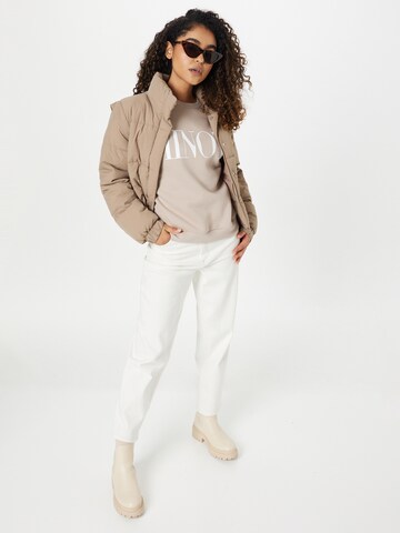 Gina Tricot Sweatshirt 'Riley' in Beige