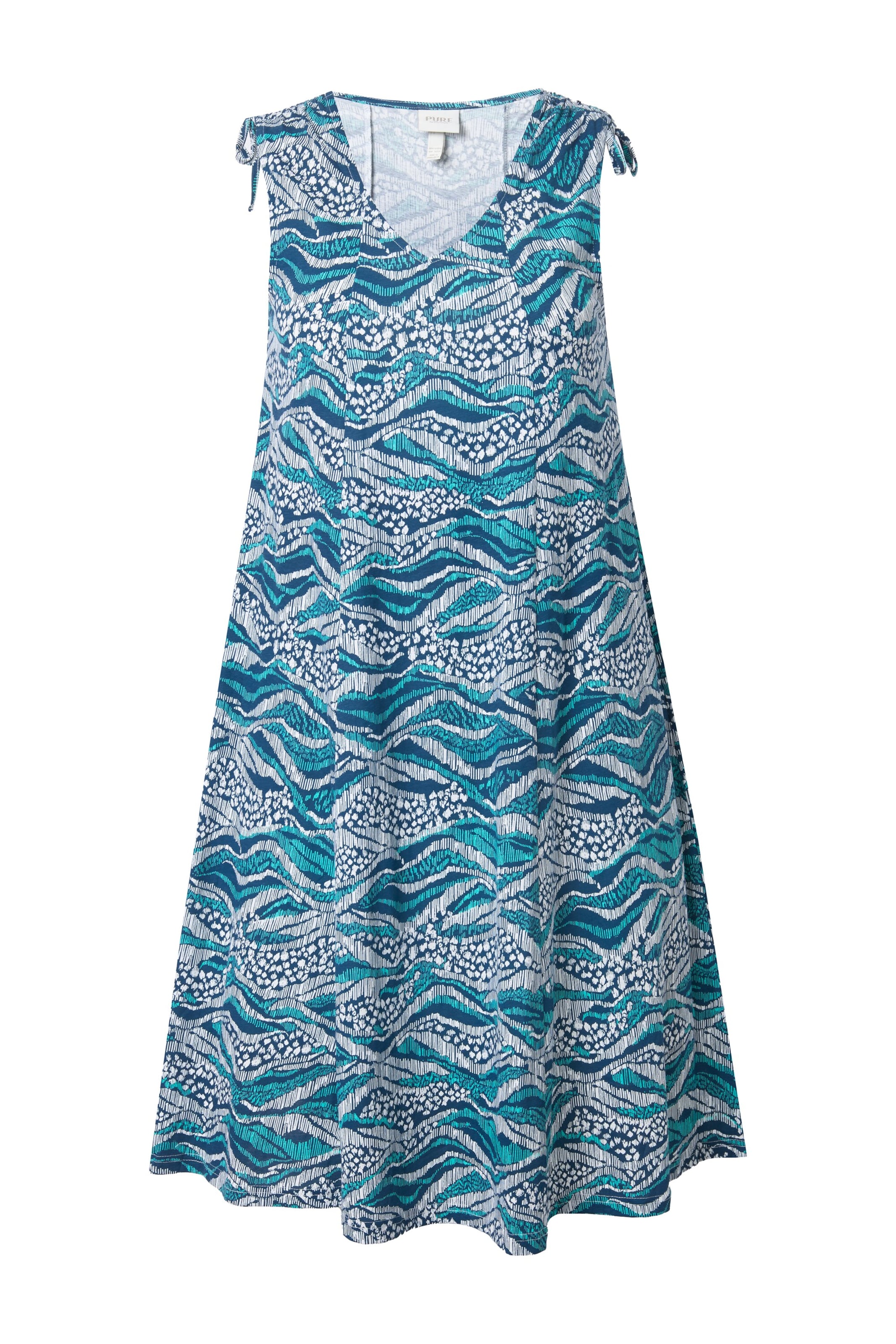 Ulla Popken Šaty – zelená: přední strana