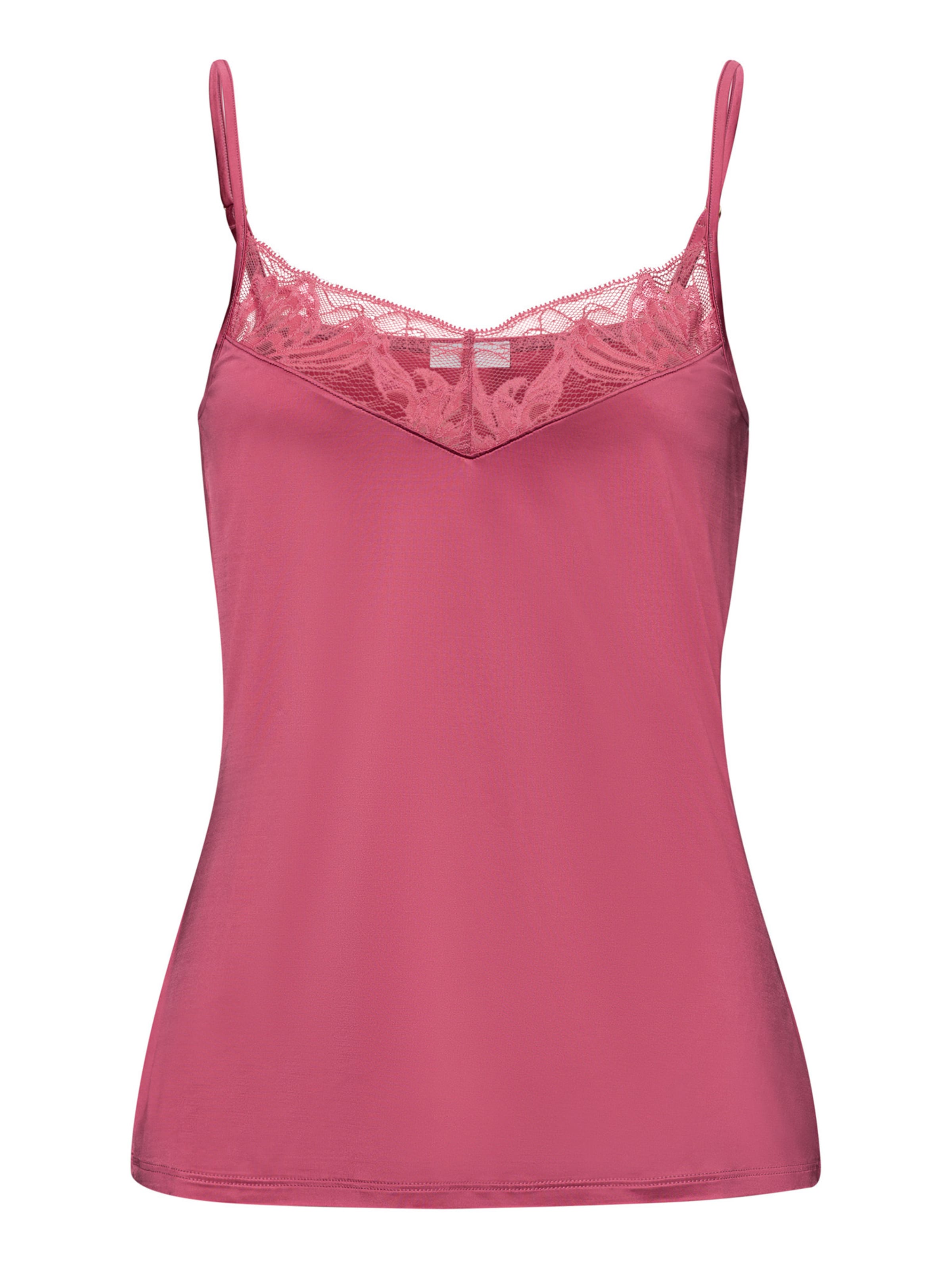 Hanro Spaghettitop ' Eva ' in Pink: Vorderseite