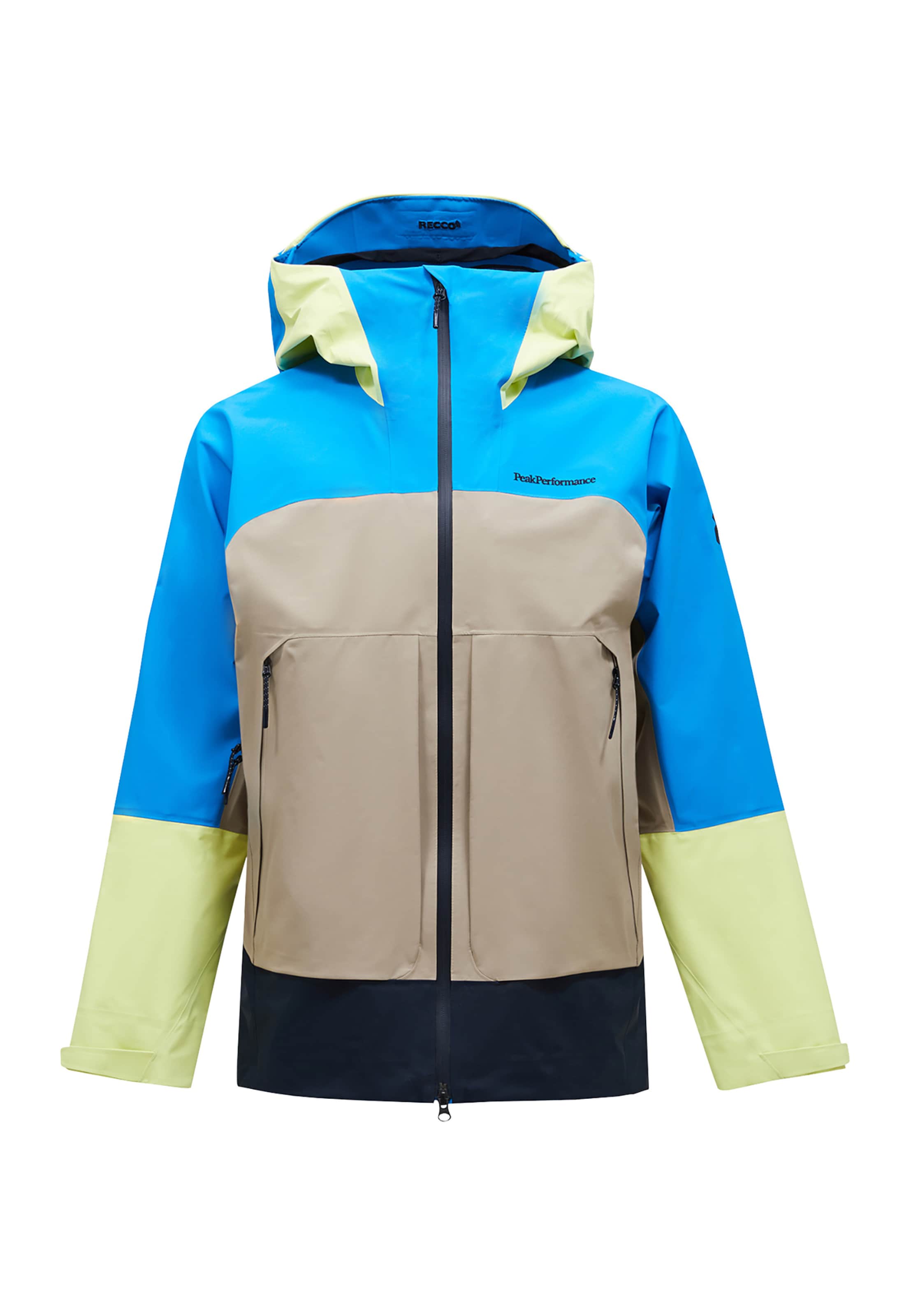 Veste de sport PEAK PERFORMANCE en bleu : devant