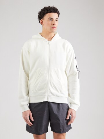 ADIDAS SPORTSWEAR Sports sweat jacket in White: front