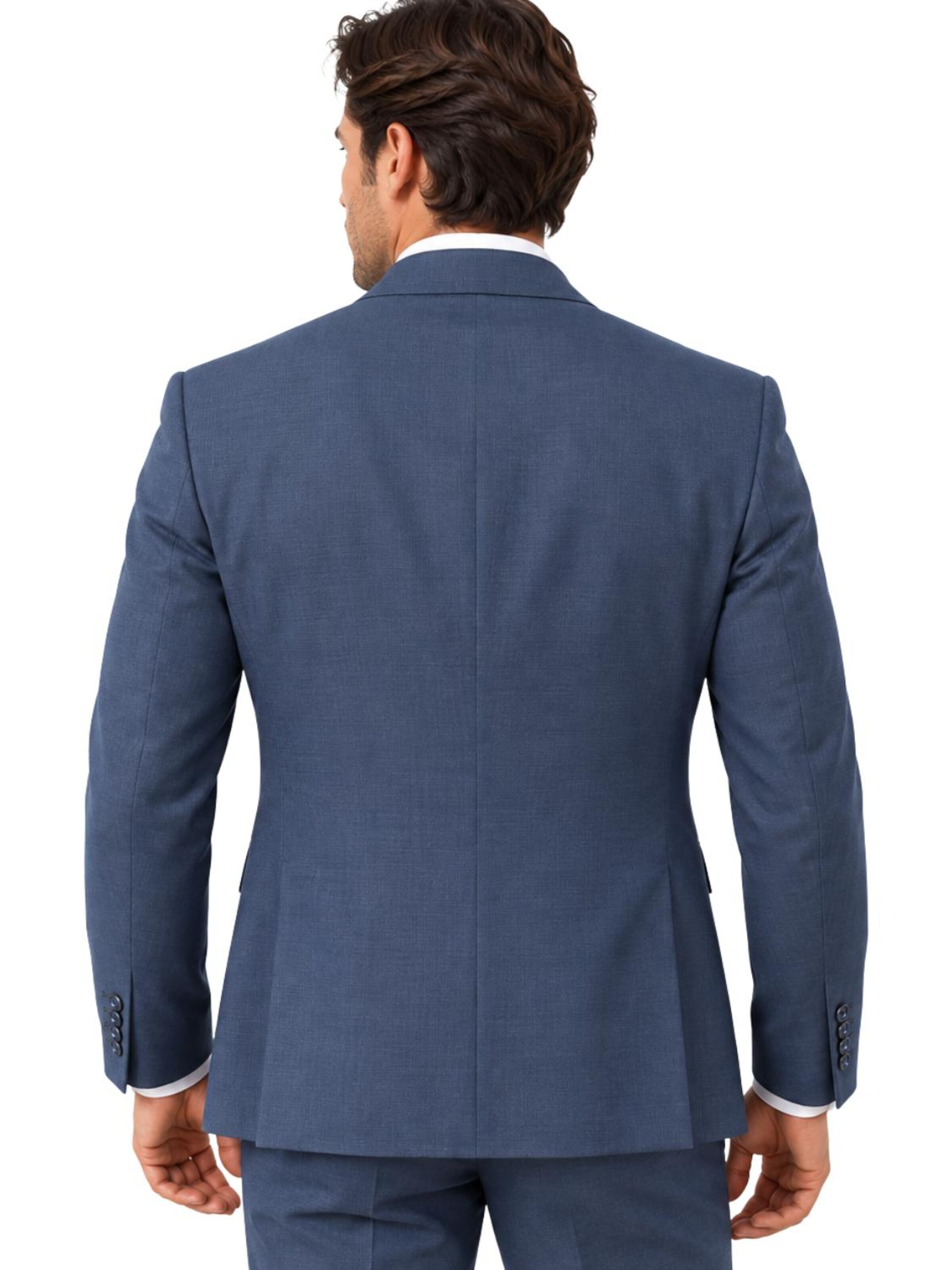 Guild Slim fit Suit 'Slim fit Business Anzug' in Blue