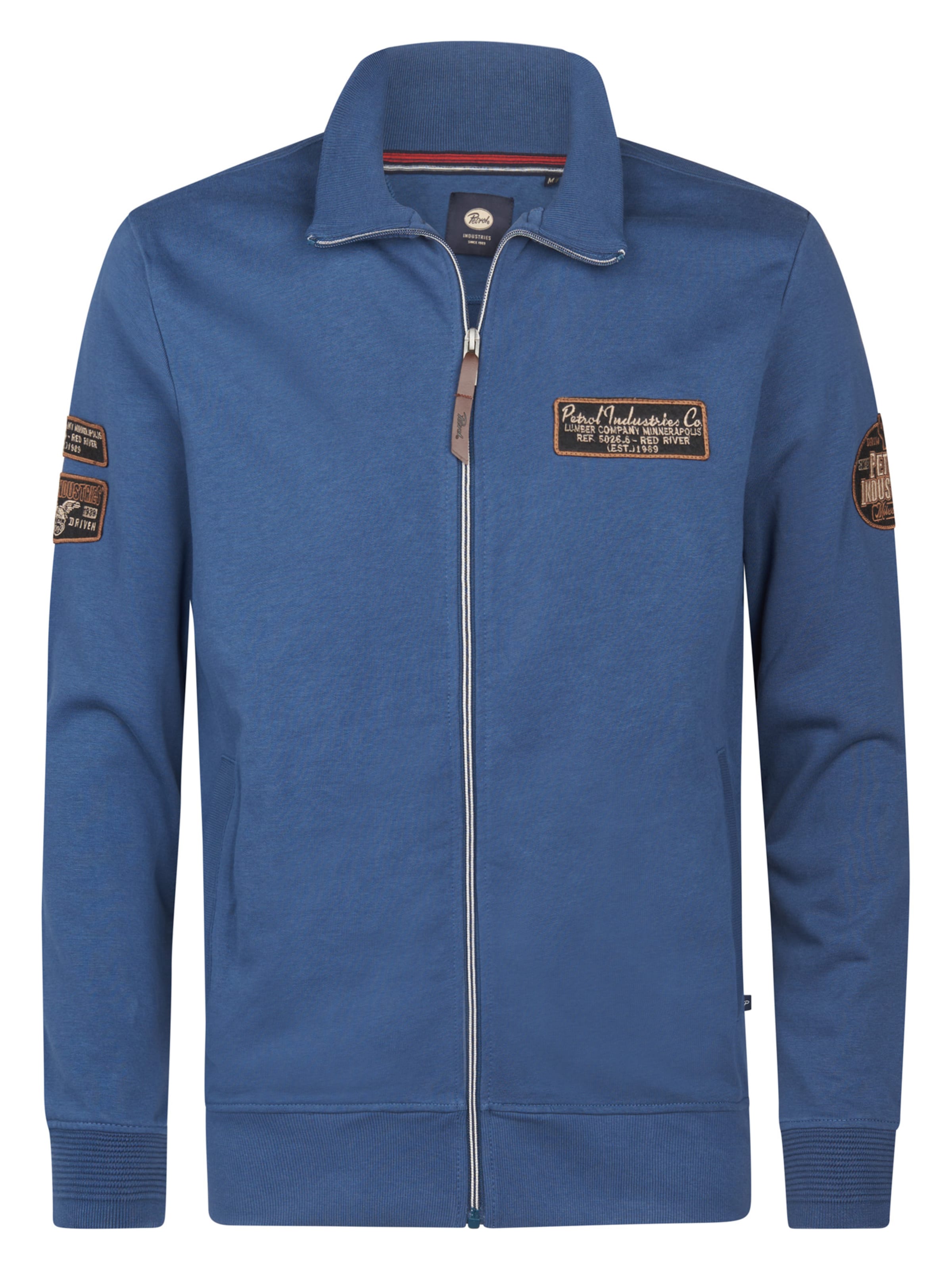 Petrol Industries Sweatshirt 'Kenosha' in Blue: front