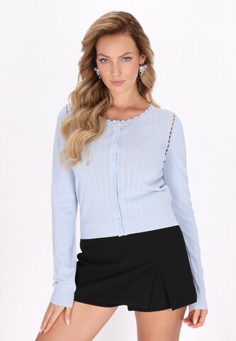 faina Knit cardigan in Blue: front