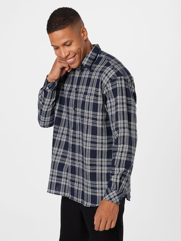 Samsøe Samsøe Comfort fit Button Up Shirt 'Luan' in Blue: front