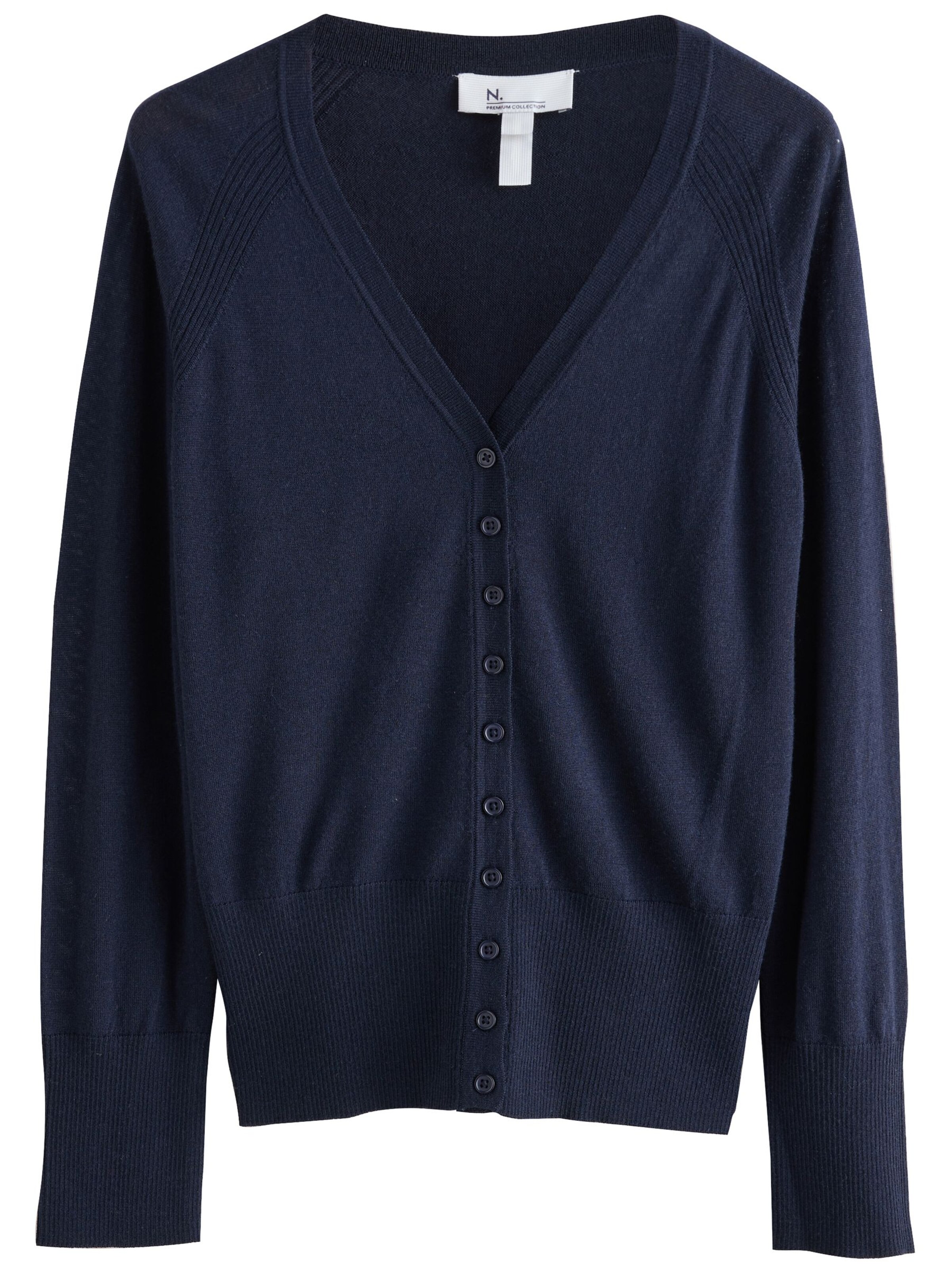 Next Strickjacke in Blau: Vorderseite