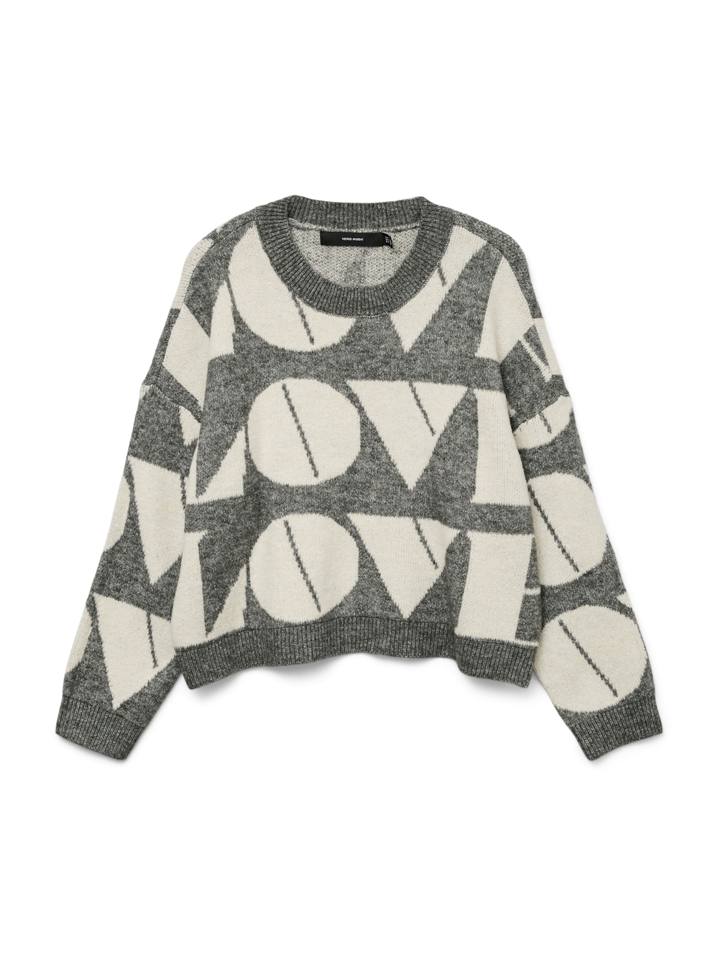 VERO MODA Sweater 'VMLOVE' in Grey: front