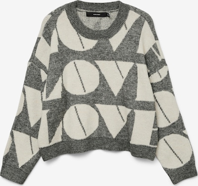 Megztinis 'VMLOVE' iš VERO MODA, spalva – margai pilka / balta, Prekių apžvalga