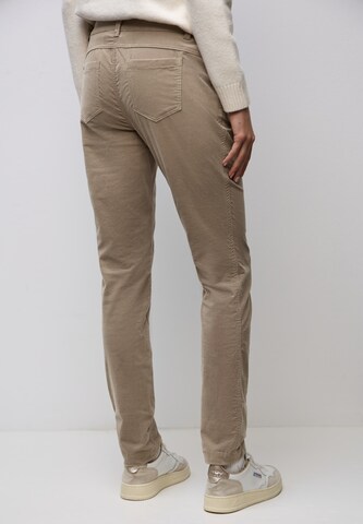 STREET ONE Slim fit Pants 'Yulius' in Beige
