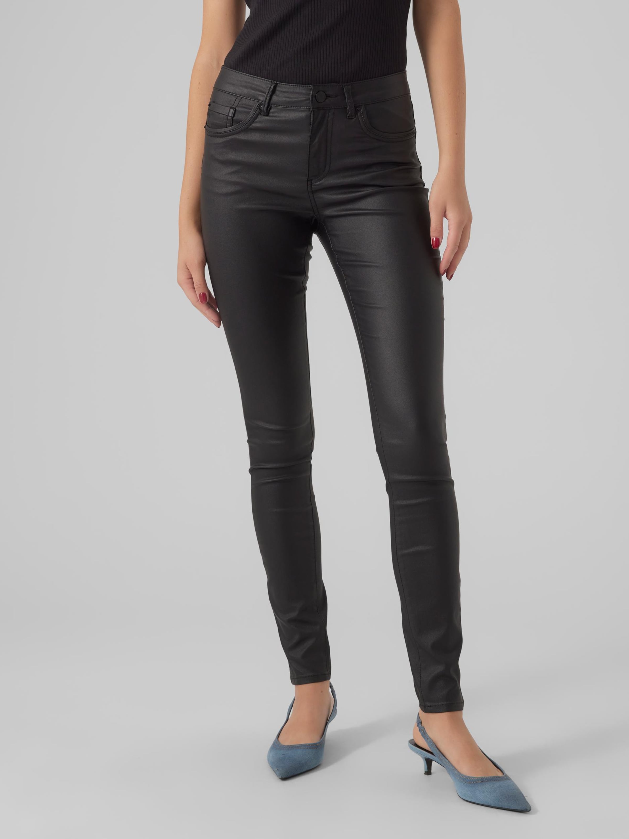 Vero moda leather leggings sale