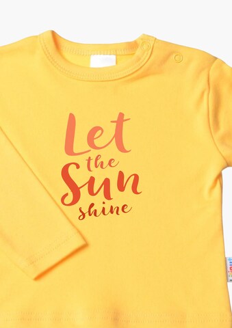 LILIPUT Niedliches Langarmshirt mit 'Let the sun shine'-Print in Gelb