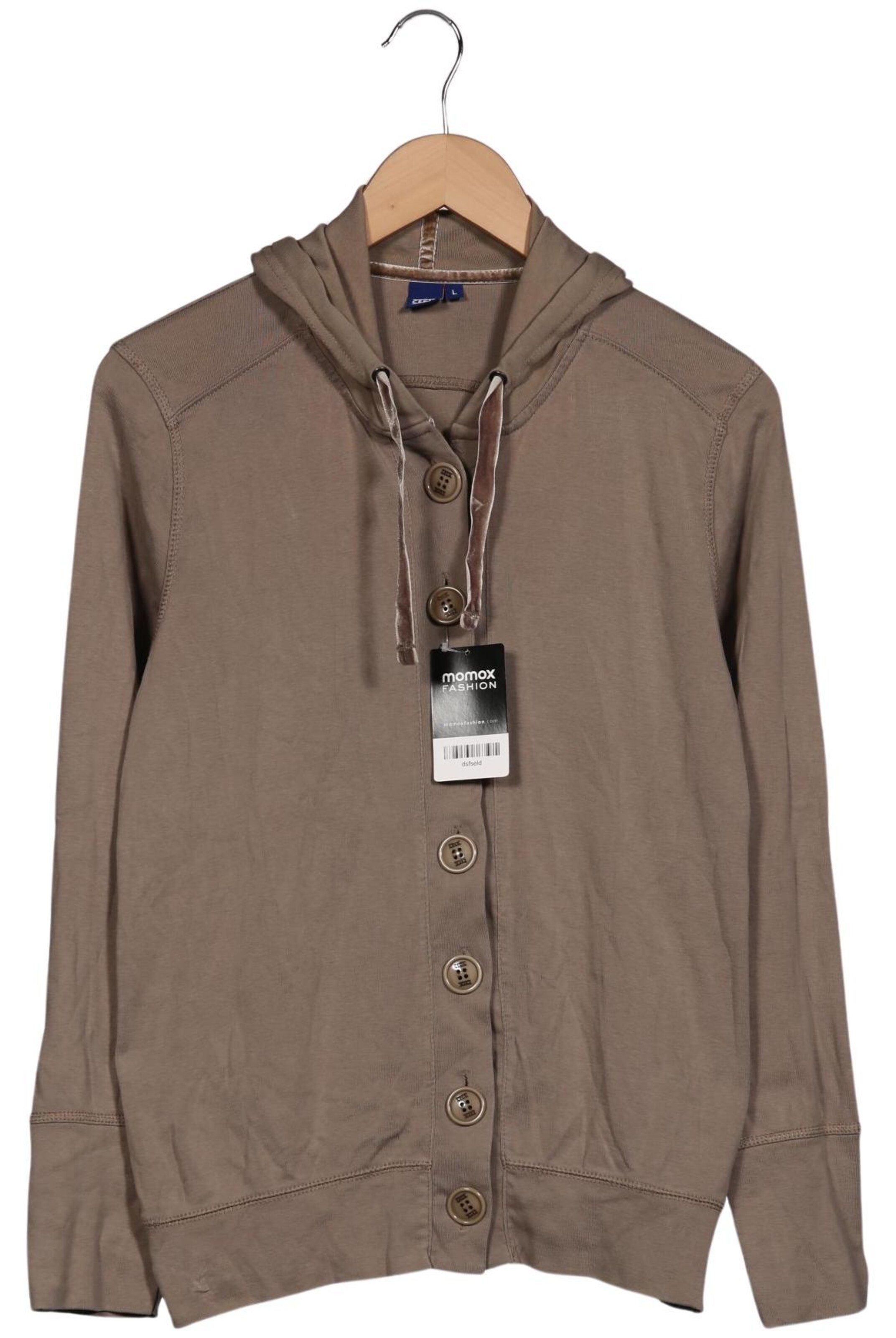 CECIL Kapuzenpullover L in Beige: Vorderseite